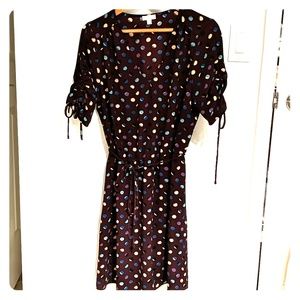 Charming Charlie maroon dress with dots
